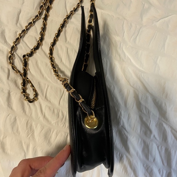 NWOT Faux Leather Black Cat Crossbody Bag - Picture 4 of 6